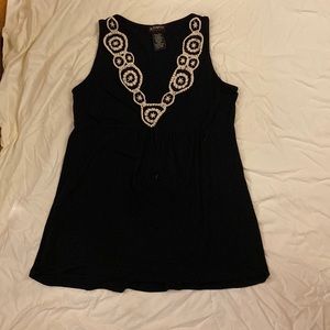 Stitched Neckline Blouse